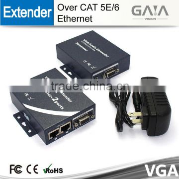 Best sale one road vga audio/video extender vga kit vga extender 300m transmitter receiver vga extender