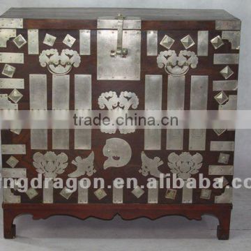 Chinese antique furniture big pine wood Korea cabinet