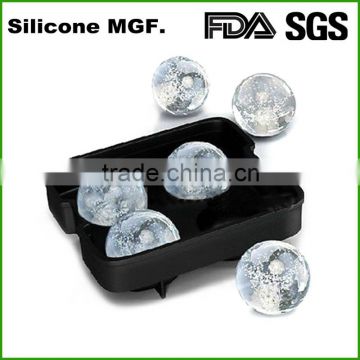 custom ball shape ice cube tray/football ice tray/ice tray FDA approved