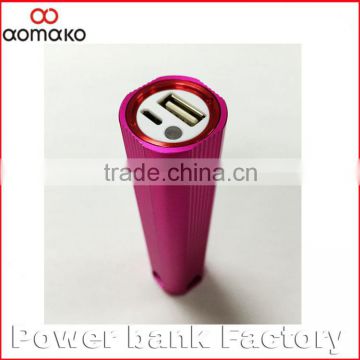 ak-02 18650 li-ion battery Power bank high low sos flashlight external battery backup alluminium alloy power bank cylinder shape