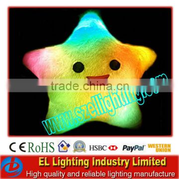 led lucky star lighting led glowing pillow