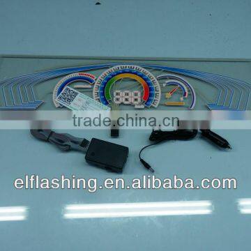 2014 hot sale Pin Table EL Car Sticker,1 year warranty EL Car,can be custom el car sticker