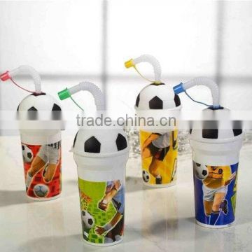 2015 the World cup PP football cup with straw