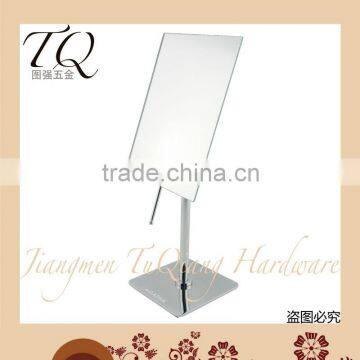 Table standing single sided rectangle makeup mirror