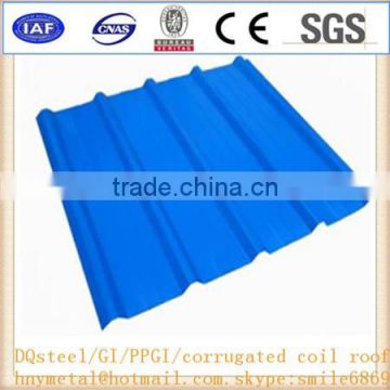 0.13-0.8mm Color corrugated metal steel sheet for roofing panel