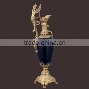C13 high quality royal blue vase home decoration
