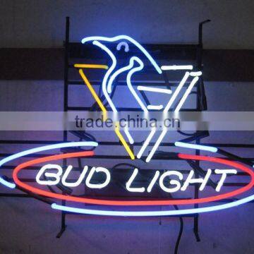 Full color bird shape neon sign