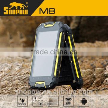 waterproof IP68 SNOPOW M8 quad core best military grade rugged cell phone