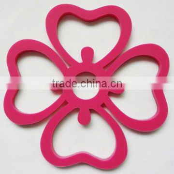Christmas gift lucky flower shape Silicone coaster