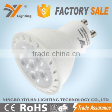 GU10 led bulb light GU10AP-6X1W 5.5W 470LM CE-LVD/EMC, RoHS, Approved Aluminium Plastic housing