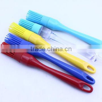 Multifunctional Colorful FDA Approved Silicone BBQ Basting Brush With PS Handle