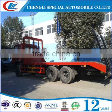 With new design new condition flat transporter Superior transport machine truck 3 Axle faltbed truck for sale