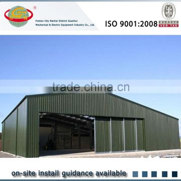 Easy construction plan steel industrial shed