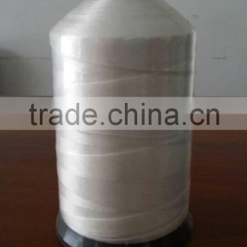 HIGH TENACITY 100% POLYESTER RAW WHITE SEWING THREAD