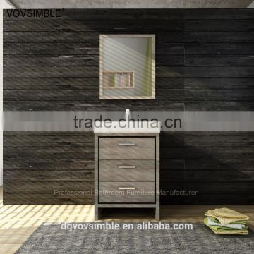 MDF Floor-mounted modern bathroom vanity, rich colorful 2 drawers bathroom cabinet