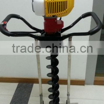 portable earth auger earth auger with double handle