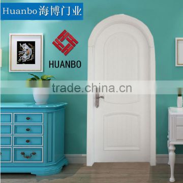 White circular Interior MDF PVC Wooden Door made in China