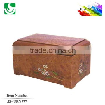 JS-URN977 newly designed wood adult urn with good quality