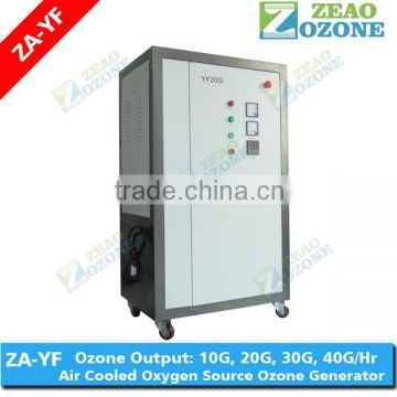 Air cooled large ozone generator water 10g/h with built-in oxygen concentrator
