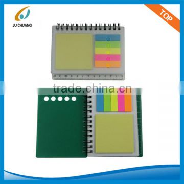 High quality portable plain spiral adhesive sticky note book
