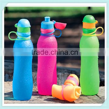 factory price FDA non-toxic foldable packing travel bottle silicone travel joyshakeer bottle