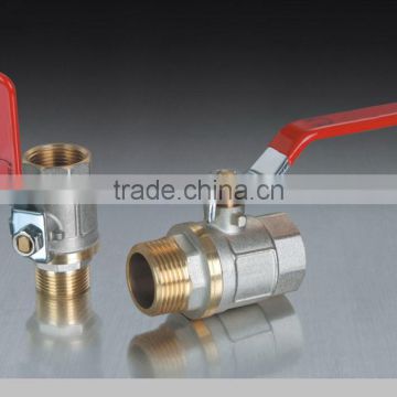Hot Sale Full Port Fforged NPT Female to Male 2 way Brass Ball Valve