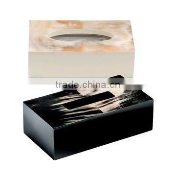 High quality best selling lacquered buffalo horn inlay rectangle jewelry box from Vietnam