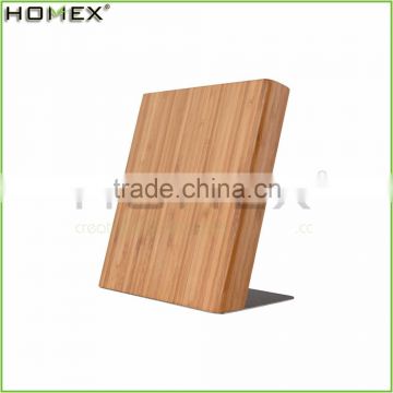 Magnetic Knife Organizer in Bamboo Block with Metal Holder/Homex_FSC/BSCI Factory