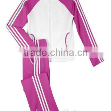good quality children's jackets and pants , little girl's 100% polyester dry fit performance tracksuit