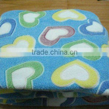 jacquard pattern coral fleece blanket