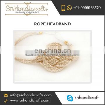 Top Quality Cotton White Rope Headband Available at Factory Price