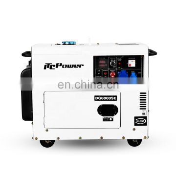 China manufacturer factory price 5kW small soundproof electric generator