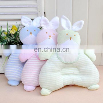 INS Hot 26*24cm Rabbit Baby Pillow Infant Newborn Sleep Positioner Prevent Flat Head Shape Support Cotton Comfort Pillow