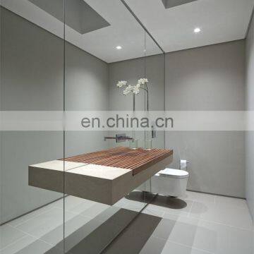 Big size customized silver decorative wall mirror for hotel and bathroom