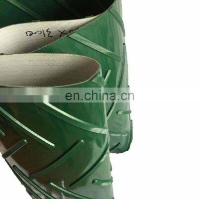 High Quality Special Patterns Covering Green PVC Conveyor Belt