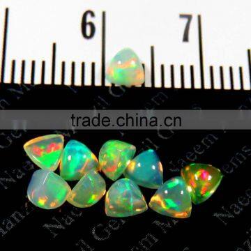 Ethiopian Opal 4x4 mm trillion cabochon