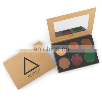 Odm Squid Game Private Label Cardboard Kraft Makeup Cosmetic Palette Paper Packaging Eyeshadow Empty Case