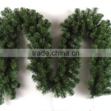 Customized length pvc tips wall decorative garland for christmas