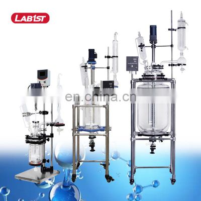 Manufacturer Customized Continous Stirred Tank Column Chemistry Double Layers Glass Sealed Reactor