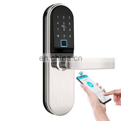 Cardoria Stainless Steel TTLOCK Ble fingerprint lock Card Key Apartment Intelligent Door Lock Rfid Keyless entry smart door lock