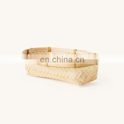 Hot Sale Woven Bamboo Bread basket Holder Storage basket Wholesale Handwoven Made in Vietnam
