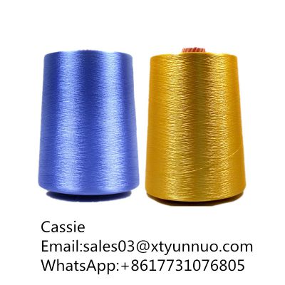 Factory produce wholesale  filament yarn 100 percent melange stock polyester spun yarn