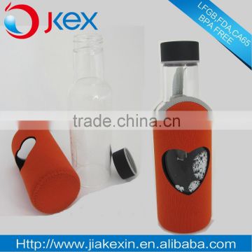 European colored frosted glass water bottle