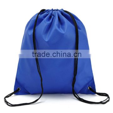 PVC clothing tourist packing bags sports cheap draw string backpack nylon drawstring bag