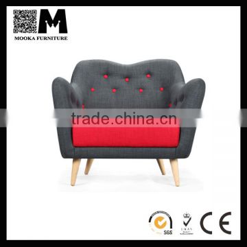 China supplier comfortable replica finn juhl poet 1seat sofa