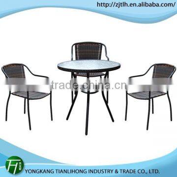 high quality chairs and tables/rattan dining table and chair