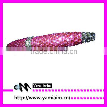 Wholesale pink rhinestone pen Crystal stylus pen