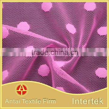 Polka dot pattern mesh fabric / Dot design underwear mesh net