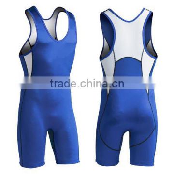 Craftsmanship competitive price royal and white wrestling singlet