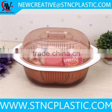 clear vegetable storage basket plastic wash basket